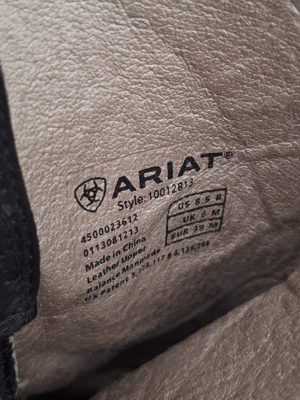 🪻 Ariat Women’s Black Leather Cowboy Boots Purple Embroidered Rose 8.5 - Picture 13 of 14